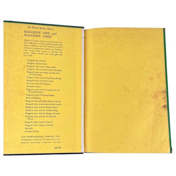 Raggedy Andy Stories by Johnny Gruelle 1948 Hardcover Childrens Illustrated Book - Picture 8 of 12